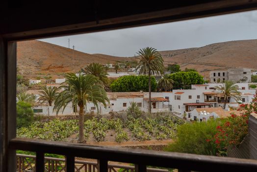 Betancuria, Fuerteventura, Spain : 2020 October 6 :  Cityscape in Bentancuria on the island of Fuerteventura in Spain in summer.