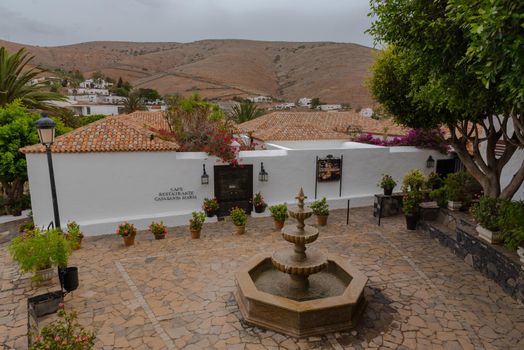 Betancuria, Fuerteventura, Spain : 2020 October 6 :  Cityscape in Bentancuria on the island of Fuerteventura in Spain in summer.
