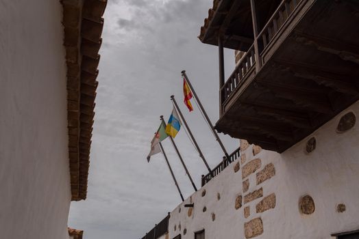 Betancuria, Fuerteventura, Spain : 2020 October 6 :  Cityscape in Bentancuria on the island of Fuerteventura in Spain in summer.