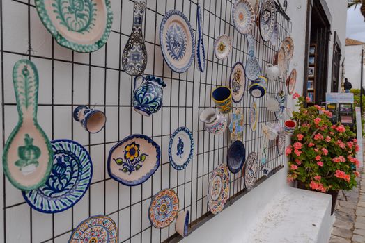 Betancuria, Fuerteventura, Spain : 2020 October 6 :  Souvenirs in Bentancuria on the island of Fuerteventura in Spain in summer.