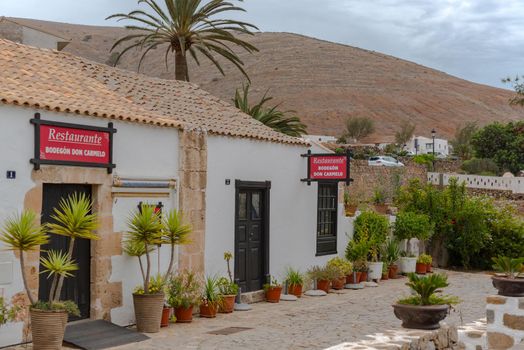 Betancuria, Fuerteventura, Spain : 2020 October 6 :  Cityscape in Bentancuria on the island of Fuerteventura in Spain in summer.