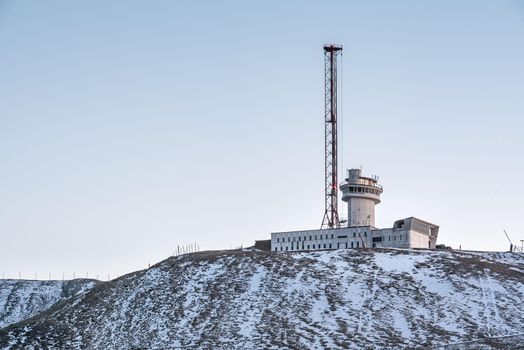 Antenna building ex Radio Sud in the Port d in Valira, Encamp, Andorra.