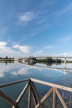 Ebro Delta, Spain: 2020 September: Boat Tour on the Ebro River in summer in the port.