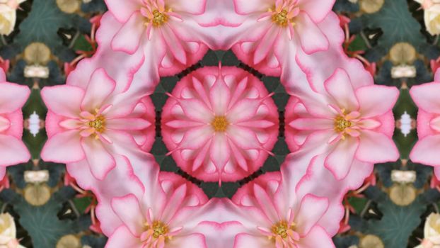 Abstract pastel background with pink flowers. For the design