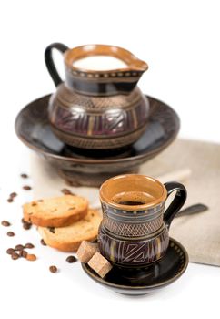 Coffee Espresso. Cup Of Coffee on the white background