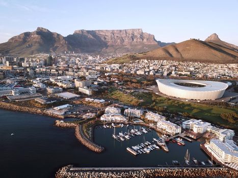 Aerial view over Cape Town, South Africa