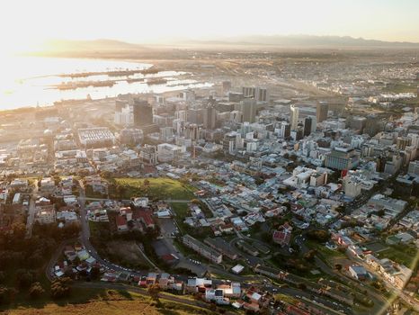 Aerial view of Cape Town, South AfricaG