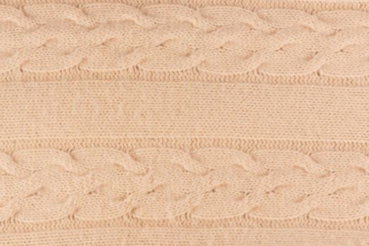 Closeup of a piece of knit fabric