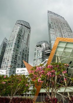 SINGAPORE - CIRCA JANUARY 2016: Reflections at Keppel Bay in Singapore is luxury waterfront residential complex.
