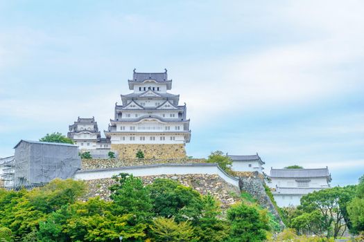 View of the Himeji Castle, dated 1333, in the city of Himeji, Hyogo Prefecture, Japan