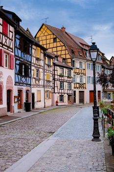 Beautiful view of colorful romantic city Colmar, France, Alsace . Europe