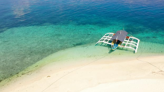 Tranquil beach scenery. Exotic tropical beach landscape with white sand beach and amazing turquoise sea. Summer holiday vacation concept. Amazing travel destination.