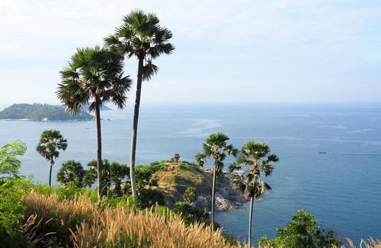 viewpoint over promthep cape, phuket island, thailand