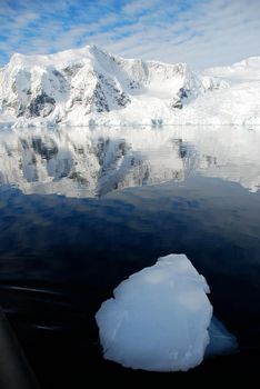 Sunny antarctic landscape