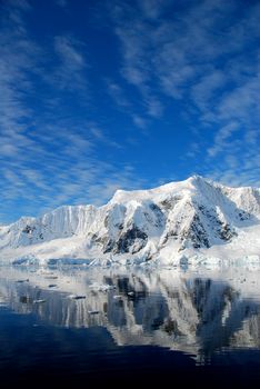 Sunny antarctic landscape