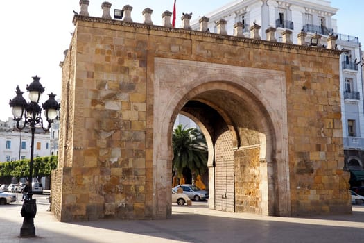 the french gate, entry to the old town of tunis