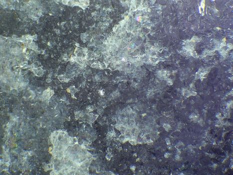 Fluorite gemstone in a closeup