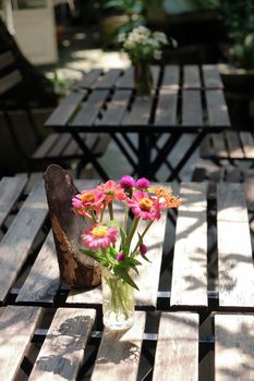 Table setting for a garden lunch