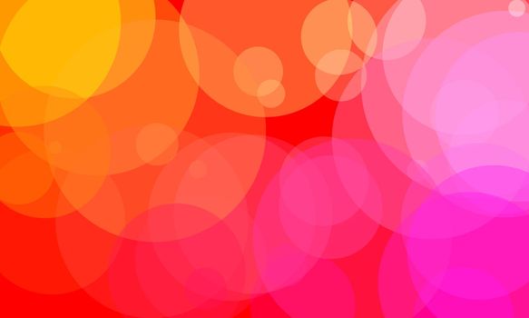 Colorful circle and bokeh abstract background in vivid colors.