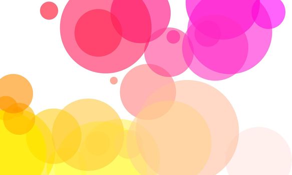 Colorful circle and bokeh abstract background in vivid colors.