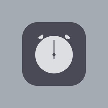 Vector modern stopwatch icon on gray background