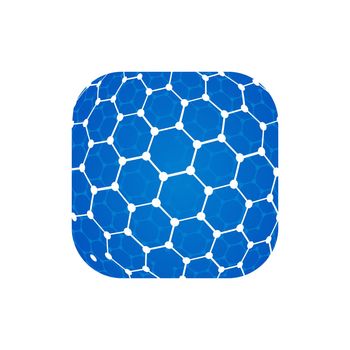 Vector modern techology icon on white background. global world backdrop