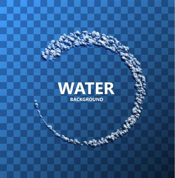 Vector modern creative water transparent background. Eps10