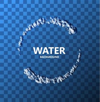 Vector modern creative water transparent background. Eps10