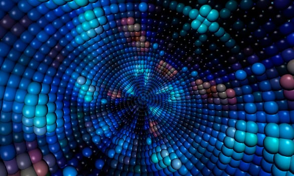 Abstract texture background with blue spheres. Design, Art