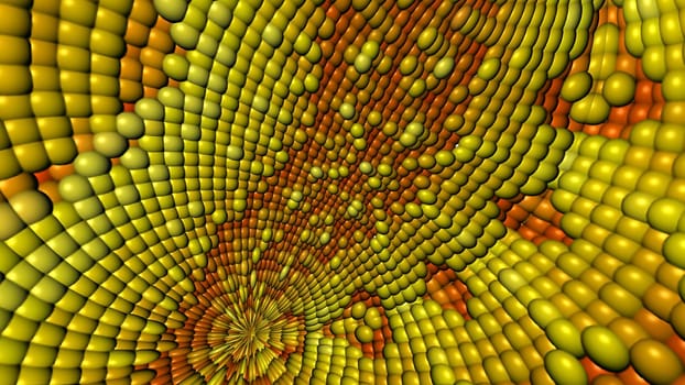 Abstract texture background with yellow spheres. Design, Art