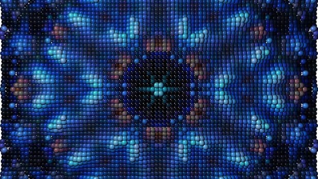 Abstract texture background with blue spheres. Design, Art