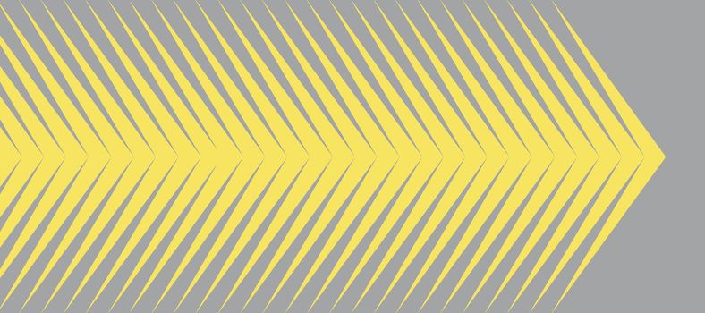 Illustration of abstract yellow lines on a gray background. . High quality photo