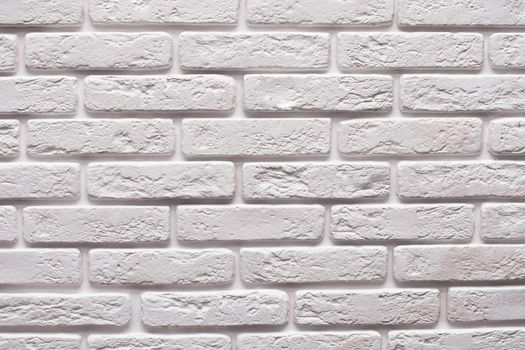 Modern white brick wall texture for background with copy space. High quality photo