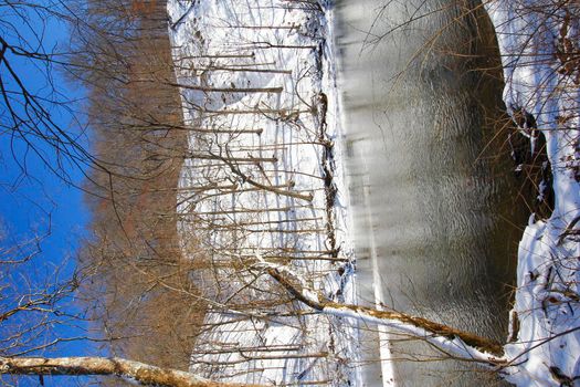 Highbanks Metro Park, River Bluff Area, in Winter, Columbus, Ohio