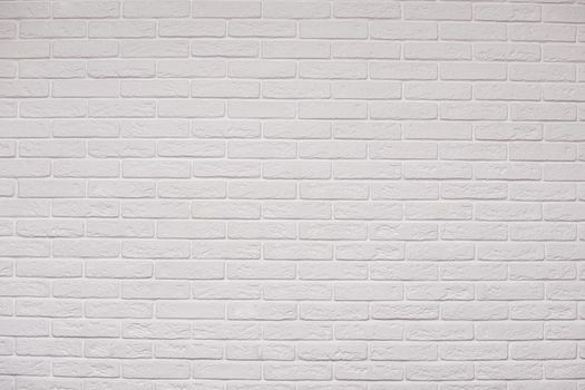 white brick wall texture for pattern background. copy space. High quality photo