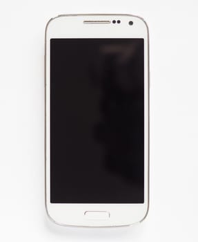 white mobile phone aka as a smartphone
