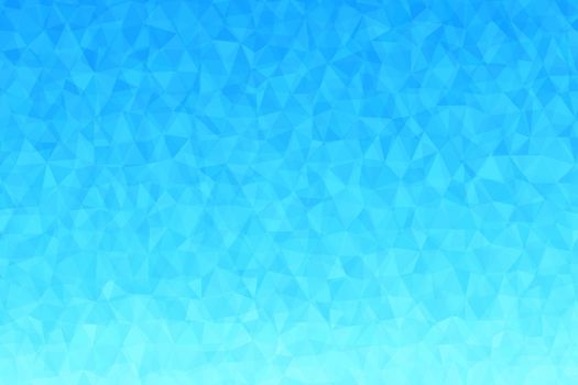 Polygonal blue mosaic background. Abstract low poly vector illustration. Triangular pattern in halftone style. Template geometric business design with triangle for poster, banner, card, flyer