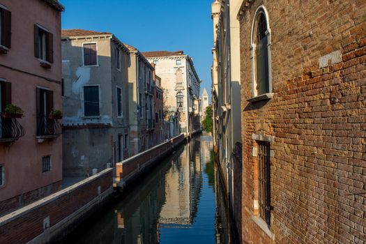 discovery of the city of Venice and its small canals and romantic alleys, Italy