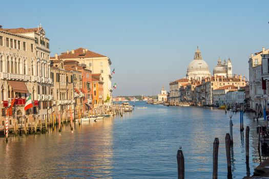 discovery of the city of Venice and its small canals and romantic alleys, Italy