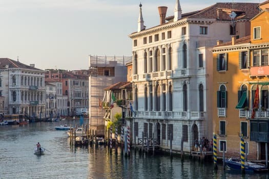 discovery of the city of Venice and its small canals and romantic alleys, Italy