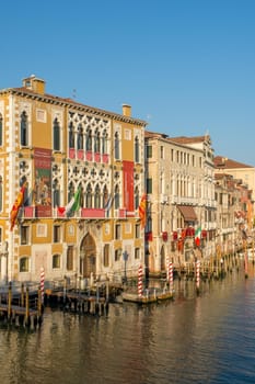 discovery of the city of Venice and its small canals and romantic alleys, Italy