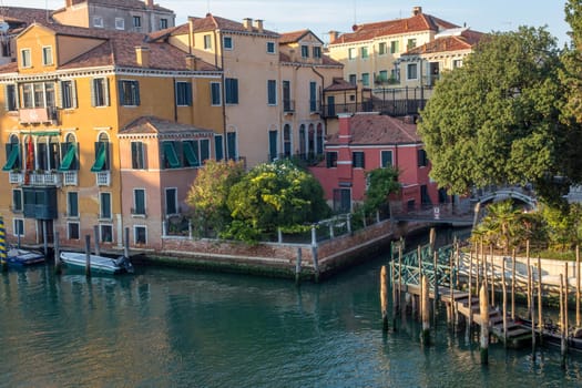 discovery of the city of Venice and its small canals and romantic alleys, Italy