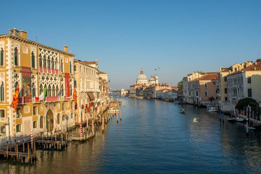 discovery of the city of Venice and its small canals and romantic alleys, Italy