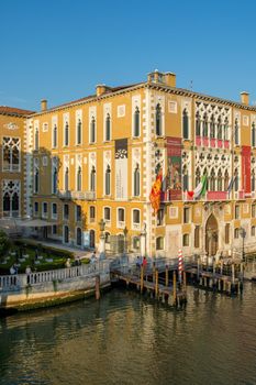 discovery of the city of Venice and its small canals and romantic alleys, Italy