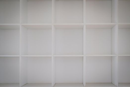 white empty store shelf shelves bookcase bookshelf cabinet in shop