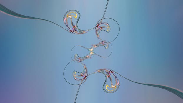 Abstract background with futuristic ornaments. 3d image