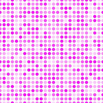 Abstract fashion polka dots background. White seamless pattern with pink gradient circles. Template design for invitation, poster, card, flyer, banner, textile, fabric.