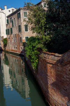 discovery of the city of Venice and its small canals and romantic alleys, Italy