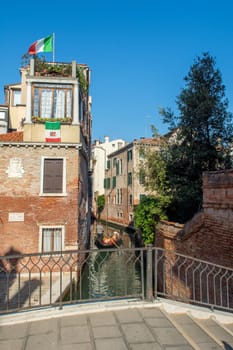 discovery of the city of Venice and its small canals and romantic alleys, Italy
