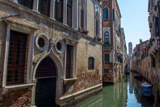 discovery of the city of Venice and its small canals and romantic alleys, Italy